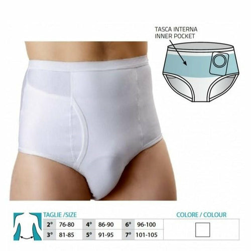 OSTOMY BRIEF/UNDERWEAR for Man Orione Ref.556