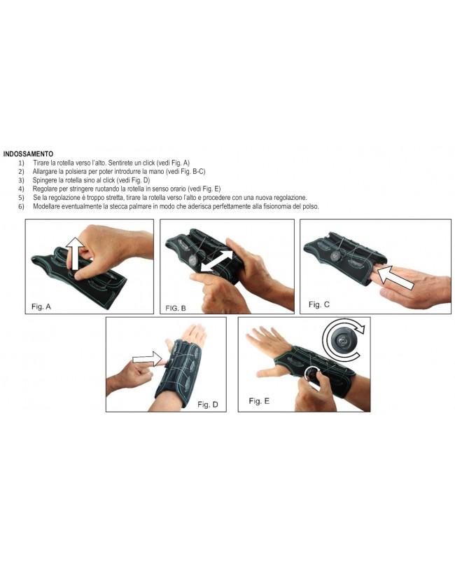 Wrist Support With Palmar Splint - Art.244 Orione Boa System