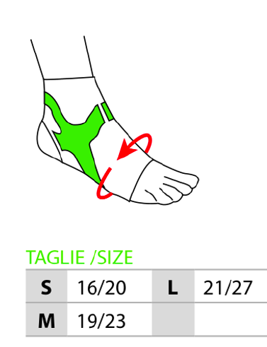 Ankle cap with Power Band Taping Ref.489 Orione