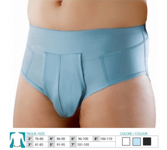 INGUINAL HERNIA SUPPORT COMFORT BRIEF - PANT OPEN TYPE Orione Ref.515